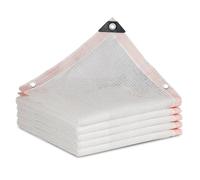 Outdoor Sun e Cloth with Grommets UV-Blocking Garden e Netting 55% e Sail Available in 1x2m to 4x6m Sizes White Sunblock Tarp (3x5m/9.8x16.4ft)