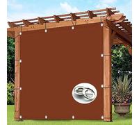 Outdoor Sun e Sail 4x4.5mUV Protect TearResistant Windbreak Canopy for Garden Balcony PoolRust Red Color & Slish Patio Cover