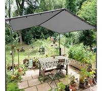 Outdoor Sun e Sail Canopy 1.6x10m 98% UV Protect for Garden Patio Backyard & Camping Light Gray with Free Rope Perfect for Parties & Events