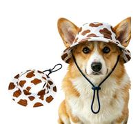 Outdoor Sun Hat for Pets, Cute Adjustable Dog Sun Hat with Ear Holes for Small Big Cats Dogs, Breathable Pet Bonnet for Beach Summer Walks Summer Beach Walking, Hiking & Daily Travel