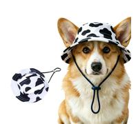 Outdoor Sun Hat for Pets, Cute Adjustable Dog Sun Hat with Ear Holes for Small Big Cats Dogs, Breathable Pet Bonnet for Beach Summer Walks Summer Beach Walking, Hiking & Daily Travel