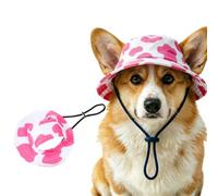 Outdoor Sun Hat for Pets, Cute Adjustable Dog Sun Hat with Ear Holes for Small Big Cats Dogs, Breathable Pet Bonnet for Beach Summer Walks Summer Beach Walking, Hiking & Daily Travel