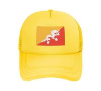 Outdoor Sun Hats with Bhutan National Flag: Baseball/Trucker/Dad Multi-Style | Upf50+ Adjustable Polyester Mesh