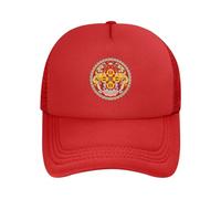 Outdoor Sun Hats with Kingdom of Bhutan National Flag: Baseball/Trucker/Dad Multi-Style | Upf50+ Adjustable Polyester Mesh