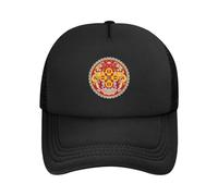 Outdoor Sun Hats with Kingdom of Bhutan National Flag: Baseball/Trucker/Dad Multi-Style | Upf50+ Adjustable Polyester Mesh