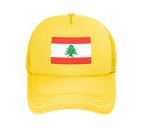 Outdoor Sun Hats with Lebanese Republic National Flag: Baseball/Trucker/Dad Multi-Style | Upf50+ Adjustable Polyester Mesh