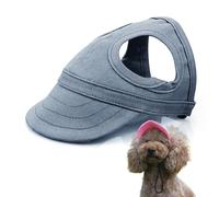 Outdoor Sun Protection Hood for Dogs, New Dog Hat Canvas Dog Sun Hat Dog Baseball Cap, Tie Dye Summer Outdoor Dog Cat Travel Sport Hat, Adjustable Pet Sunbonnet with Ear Holes (Navy Blue, S)