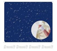 Outdoor Sun Sail Canopy 2x7.5m - Navy Blue Weather-Resistant Mesh Easy Install with Rope UV Protection for Backyard Patio Pool Garden Shade