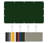 Outdoor Sun Shade Awning 180 x 330 cm - Various Sizes & Colors, UV Protection Canopy for Patio, Backyard, Garden, Dark Green Sun Sail for Outdoor Activities