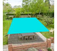 Outdoor Sun Shade Canopy 2x10m Waterproof UV Protection Sail Awning with Nylon Rope Perfect for Garden Patio Beach and Camping - Sky Blue Color