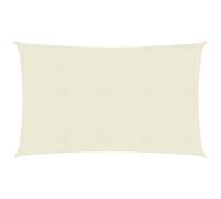 Outdoor Sun Shade Sail 2.5x5m Rectangular UV-Resistant Canopy Breathable Garden Shade Mold-Resistant Perfect for Patio Cream Color