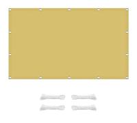 Outdoor Sun Shade Sail 3.5x3.5m Easy to Hang UV Protection Rectangular Canopy for Patio & Garden Sand Yellow Includes Ropes Perfect Sun Protection for Outdoor Areas