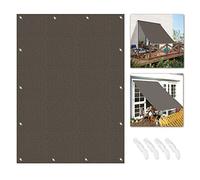 Outdoor Sun Shade Sail 5x7m98% UV Protection Waterproof Canopy with Grommets Perfect for Patio Garden DeckSand & Dark Gray Color Options