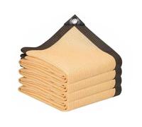 Outdoor Sun Shade Sail Canopy - Rectangular 5x7m Beige Breathable UV Protection Awning for Garden Patio Deck - Versatile Sun Shelter Easy to Install