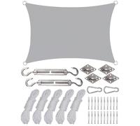 Outdoor Sun Shade Sail for Balcony Garden & PatioUV Protection Canopy Various Sizes & Colors Includes Mounting Kit Perfect for Outdoor Spaces