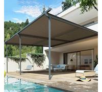 Outdoor Sunshade Canopy 3x3m Beige, Waterproof Shade Sail for Pergola, Heat Resistant Tarp, UV Protection, 2x6m Brown Shade Cloth, Ideal for Patio & Garden