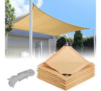 Outdoor Sunshade Canopy Rectangle 10x10m 90% UV Protection Shade Cloth Mesh Tarp with Grommets Durable Resistant Cover for Barns Greenhouses and Plants
