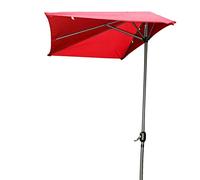 Outdoor Sunshade Patio Umbrella Half Rectangular Parasol Umbrellas, Lightweight and Waterproof, for Garden Deck Backyard Umbrellas, with Hand Crank, Easy to Open and Close good