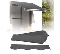 Outdoor Sunshade Replacement Fabric 300x250cm UV Protection Tear-Resistant Roll-Up Canopy Cover for Terrace Balcony Courtyard (17x20ft)