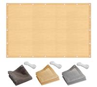 Outdoor Sunshade Sail for Deck and Patio - Durable Water & Air Permeable Privacy Protection, Easy to Fold, Tightly Woven Awning