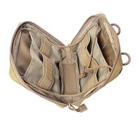 Outdoor Survival Bag, Heavy Duty Camping Bag, Top Tool Pressed Closed, Hardware Organizer with Reflective Strip for Storage, Home Repair, Hiking, dark khaki, riferimento alla descrizione, Please