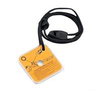 Outdoor Survival Signal Mirror 57x57mm Acrylic Reflective Tool for Hiking Camping Rescue Waterproof Shockproof Yellow