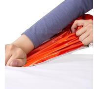 Outdoor Survival Sleeping Bag - Heavy-Duty PE Aluminum Foil Thermal Blanket for Camping, Hiking & -Out Use, 210 x 105 cm, Orange, 315 g