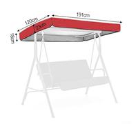 Outdoor Swing Canopy Cover Waterproof Dustproof 190T Oxford Fabric for Garden Terrace Patio Swing Chair Replacement Top Protection(E)