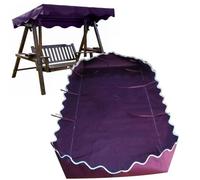 Outdoor Swing Chair Replacement Canopy Cover - 69" 78" 98" Glider Shade Awning, Canvas Fabric, Garden Bench Swing Top (Burgundy, 195x115cm / 76x45in)