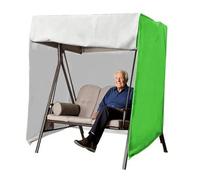 Outdoor Swing Cover 3 Triple Seater 210d Waterproof All Weatherprotection Porch Swing Canopy Replacement for Lawn Garden, Party