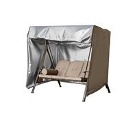Outdoor Swing Cover Thickened and durable, all season protection Swing Covers for Outdoor Patio Swing All Weather Protection 2 Triple Seater or 3 Triple Seater,Coffee-220*125*170cm