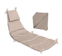 Outdoor Swing Hanging Replacement Cushion,Lounge Hammock Pad Set, Khaki