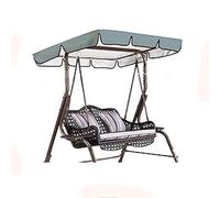 Outdoor Swing Replacement Canopy,Swing Canopy Replacement Top,2/3 Seater Garden Hammock Top Cover(Grey,77 * 49 * 5.9in)