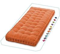 Outdoor Swing Seat Cushion 40x60in - Thickened Backrest for 1-3 Seater Patio Furniture Orange Rattan Hammock Cushion Perfect for Garden & Lawn Indoor/Outdoor Use