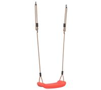 Outdoor Swing Seat for Kids Single with Adjustable Rope Tree Swing Red vidaXL