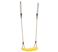 (yellow) vidaXL Outdoor Swing Seat for Kids Single with Adjustable Rope Tree Swing Red