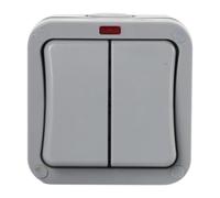 Outdoor Switch IP66 Waterproof PP Wall Switch for Kitchen Bathroom | IP66 waterproof,dustproof; PP material; 8.8x5.8x8.8cm; for kitchen,bathroom,balcony,car wash,cold storage