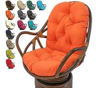 Outdoor Swivel Rocker Cushion, Waterproof Comfy Papasan Chair Cushion, Tufted High Back for Rattan Swing Egg Chair