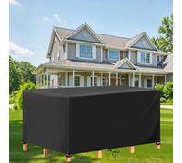 Outdoor Table and Chair Cover, 350x270x125cm Waterproof 600D Oxford, Garden Furniture Protector, Durable Patio Table and Chair Set Cover, UV Resistant