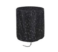 Outdoor Table Cover Round - 53x58cm Waterproof Black | Portable Case Enclosure | 210D Oxford Cloth 150g Adjustable Drawstring Dustproof Sunproof For House Yard Backyard Garden Park Outside Camping Tra