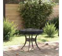 Outdoor Table Cover Round Black 72x72x10cm 210D Oxford Waterproof UV-Resistant