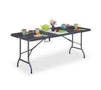 Outdoor table Lightweight Grey Folding Outdoor Table Outdoor Dining Table