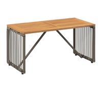 Outdoor Table Poly Rattan Patio Furniture Dining Deck Garden Surface vidaXL