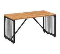 Outdoor Table Poly Rattan Patio Furniture Dining Deck Garden Surface vidaXL