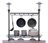 Outdoor Table Ratch: Folding Camp Rack, Portable Frame, Small Lantern Stand, Compact Utility , Adjustable Picnic Organizer | Convenient Time