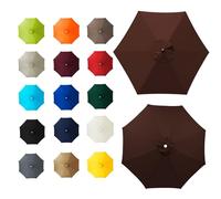 Outdoor Table Umbrella Replacement Canopy - UV Protection for Garden & Patio - Fits 2m to 3.5m Umbrellas - Outdoor Sunshade Fabric - Perfect for Decks & Patios