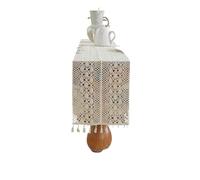 Outdoor Tablecloth， Cotton Crochet Lace Table Runner(Tail-square,140)