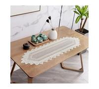 Outdoor Tablecloth， Hollow Lace Table Runner 33x114cm Openwork Tablecloth(1088-a)