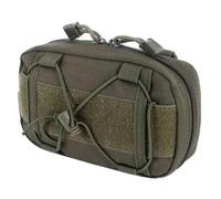 Outdoor Tactical Utility Tool Organizer Waist Bag Molle Horizontal Pouch Hiking Camping Compact Admin Pouch(Green)