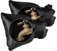 Outdoor Tap Covers, 2 Pack, Thickened, Waterproof, Insulated, 21.8 cm x 18 cm, for Winter